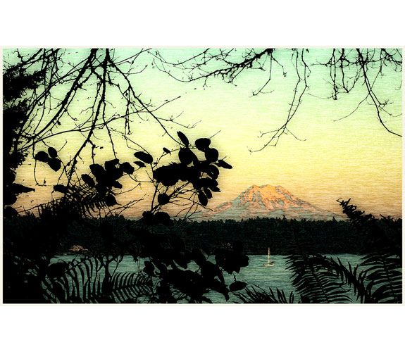  Doyle Fanning - "Mt Rainier at Sunset"